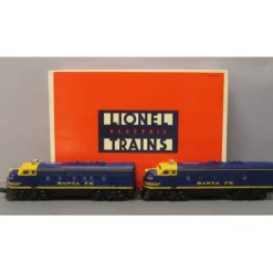 Best Lionel 6-18117 O Gauge Santa Fe Blue/Yellow F3 AA Diesel Set LN/Box - Your Source for Gaming Essentials Trains
