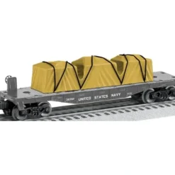 Best Lionel 6-39392 O Gauge U.S. Navy Flatcar with Tarped Load - Your Source for Gaming Essentials Trains