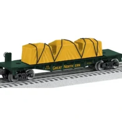 Clearance Lionel 6-81206 O Great Northern Flatcar with Tarped Freight Load - USA - Your Source for Gaming Essentials Trains
