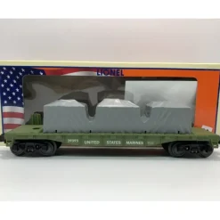 Lionel 6-39393 USMC Flatcar with Tarped Freight Load (Made in th U.S.A.) - Your Source for Gaming Essentials Trains