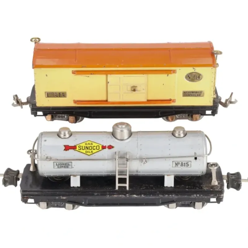 Outlet Lionel Vintage O Gauge Tinplate 815 Tank Car & 814 Boxcar [2] VG - Your Source for Gaming Essentials Trains