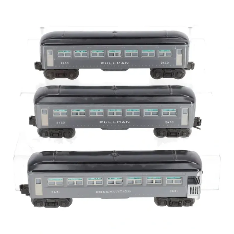 Sale Lionel Vintage O Tinplate Passenger Cars: 2- 2430, 2431 - Repainted [3] VG - Your Source for Gaming Essentials Trains