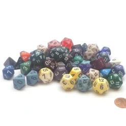 Dice>Loose Half Pound (1/2 lb) of Assorted Random Chessex Dice - Your Source for Gaming Essentials