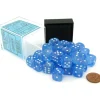 Dice>Luminary Borealis 12mm D6 Dice Block (36 Dice) - Sky Blue with White Pips - Your Source for Gaming Essentials
