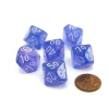 Dice>Luminary Borealis 16mm Tens D10 (00-90) Dice 6 Piece - Purple with White Numbers - Your Source for Gaming Essentials