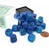 Dice>Luminary Gemini 12mm D6 Dice Block (36 Dice) - Blue-Blue with Light Blue Numbers - Your Source for Gaming Essentials