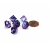 Dice>Luminary Nebula 10mm Mini 10 Sided D10 Dice, 6 Pieces - Nocturnal with Blue - Your Source for Gaming Essentials