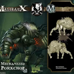 Tabletop Miniatures-Malifaux: Gremlins Mechanized Porkchop (1 Pc) #20633 Unpainted Plastic Miniature - Your Source for Gaming Essentials