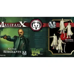 Malifaux Guild Sergeant (2) #20125 Unpainted Plastic Miniature Figures - Your Source for Gaming Essentials Cheap