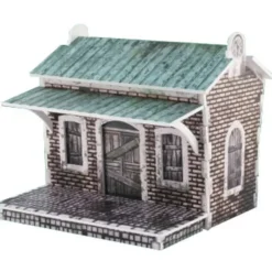 Tabletop Miniatures-Malifaux Scenery Train Halt Building (Color Edition) #MF007 Unpainted Miniature - Your Source for Gaming Essentials