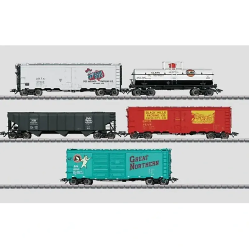 Best Marklin 45645 HO American Freight Car Set - 3-Rail - Ready to Run - Your Source for Gaming Essentials