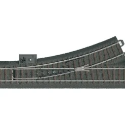 Marklin 20611 HO R2 17-1/4" Radius 24.3 Left Hand Manual Switch Turnout - Your Source for Gaming Essentials Trains