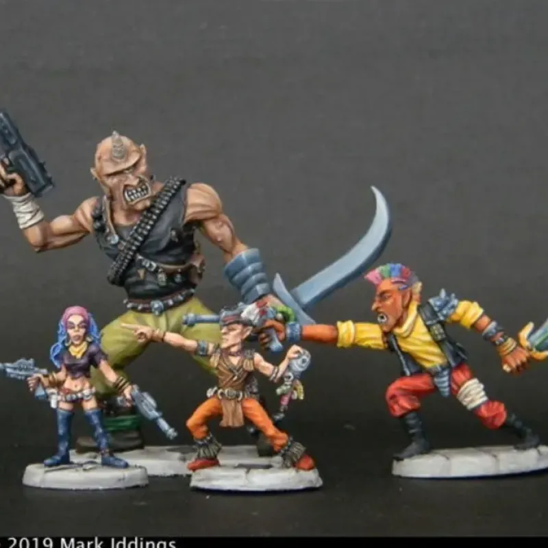 Tabletop Miniatures-Meta-Human Subtypes: 1 Cyclops, 1 Hobgoblin, and 2 Gnomes 20-518 Shadowrun Minis - Your Source for Gaming Essentials