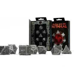 Dice>Metal 7 Piece Polyhedral Dice Set - Mythical - Your Source for Gaming Essentials
