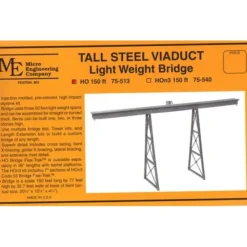 Best Micro Engineering 75-513 HO 150'''' Long Light Weight Steel Viaduct Bridge Kit - Your Source for Gaming Essentials Trains