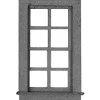 Outlet Micro Engineering 80-067 HO 25" x 50" 8 Pane Windows (Pack of 8) - Your Source for Gaming Essentials Trains
