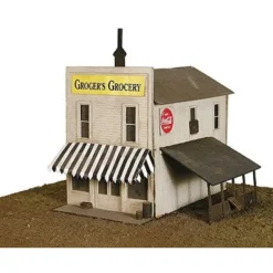 Hot Micro Engineering 70-604 HO Groger's Grocery Building Kit - Your Source for Gaming Essentials Trains