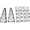 Outlet Micro Engineering 75-176 N Tall Steel Viaduct Tower Kit Tower or Two Bents. - Your Source for Gaming Essentials Trains