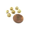 Dice>Micro Metal 5mm Gold Colored Chessex Dice, 6 Pieces - D10 - Your Source for Gaming Essentials