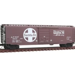 Hot Micro-Trains 03100420 N ATSF 50' Standard Youngstown Door Boxcar #9010 - Your Source for Gaming Essentials Trains