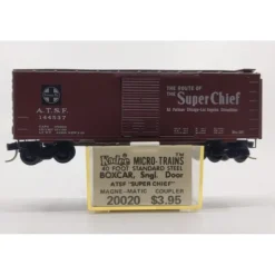 Hot Micro-Trains 02000020 N ATSF 40' Standard Single Door Boxcar #144537 NIB - Your Source for Gaming Essentials Trains
