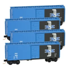 Micro-Trains 99300103 N B&M 40' Single-Door Boxcar Runner Pack (Set of 4) - Your Source for Gaming Essentials* Online