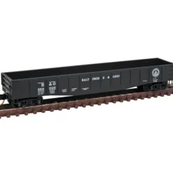 Clearance Micro-Trains 10500030 N B&O 50' 14 Panel Steel Fishbelly Side Gondola #264020 - Your Source for Gaming Essentials Trains