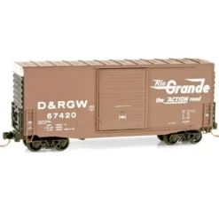 Discount Micro-Trains 10100130 N D&RGW 40' Single Door Hi-Cube Boxcar #67420 - Your Source for Gaming Essentials Trains