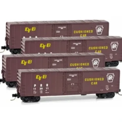 Micro-Trains 99300093 N PRR 50' Rib-Side Plug Door Boxcar Runner Pack (Set of 4) - Your Source for Gaming Essentials* Hot