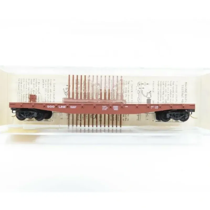 Best Micro-Trains 04500110 N SOO Line 50' Fishbelly Side Flatcar #5287 NIB - Your Source for Gaming Essentials