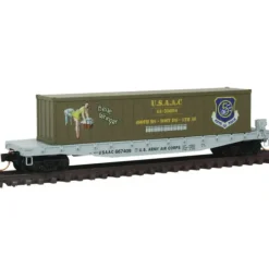 Clearance Micro-Trains 04500505 N USACC Belle Wringer 50' Steel Flatcar w/40' Load #667409 - Your Source for Gaming Essentials Trains