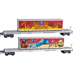 Micro-Trains 52400150 Z Ringling Bros. & Barnum & Bailey 60' Flatcar (Pack of 2) - Your Source for Gaming Essentials* New