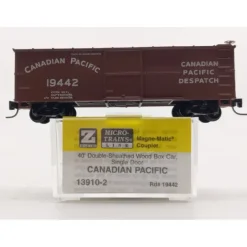 Outlet Micro-Trains 13910-2 Z Scale Canadian Pacific 40' Double Sheathed Boxcar #19442 NIB - Your Source for Gaming Essentials Trains