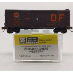 Sale Micro-Trains 14919-2 Z Scale Chicago Great Western 40' Standard Boxcar #382 NIB - Your Source for Gaming Essentials Trains