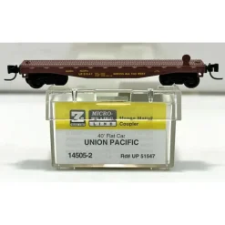 Micro-Trains 14505-2 Z Union Pacific 40' Flatcar #51547 NIB - Your Source for Gaming Essentials Trains