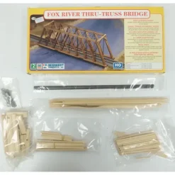 Midwest Products 3054 HO 11-7/8"x2-5/32"x3-1/2" Fox River Thru-Truss Bridge Kit - Your Source for Gaming Essentials* New