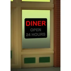 Miller Engineering 8965 HO Diner Flashing Neon Window Sign - Your Source for Gaming Essentials* Online
