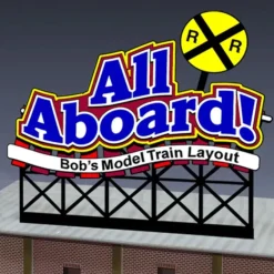 Miller Engineering 441852 HO/N All Aboard Customizable Rooftop Billboard Small - Your Source for Gaming Essentials* Best