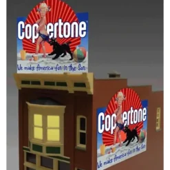 Miller Engineering 1062 HO/N Coppertone Animated Neon Billboard - Your Source for Gaming Essentials*