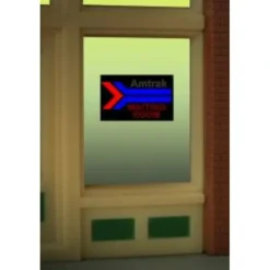 Miller Engineering 8900 HO/O Amtrak Waiting Room Animated Window Sign - Your Source for Gaming Essentials* Hot