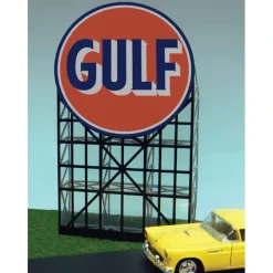 Miller Engineering 6081 HO/O Animated Neon Billboard Gulf Gasoline - Your Source for Gaming Essentials* Outlet