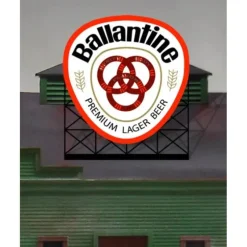Miller Engineering 880501 HO/O Ballantine Beer Animated Neon Billboard - Your Source for Gaming Essentials* New