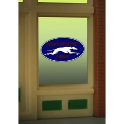 Miller Engineering 8950 HO/O Greyhound Flashing Neon Window Sign - Your Source for Gaming Essentials* Clearance