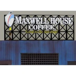 Miller Engineering 4181 HO/O Maxwell House Coffee Animated Neon Billboard - Your Source for Gaming Essentials*