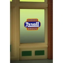 Miller Engineering 8820 HO/O Rexall Parker Drugs Flashing Neon Window Sign - Your Source for Gaming Essentials* Best