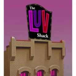 Miller Engineering 4481 HO/O The LUV Shack Billboard - Your Source for Gaming Essentials* New