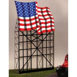 Miller Engineering 4071 HO/O Waving American Flag Animated Neon Billboard - Your Source for Gaming Essentials* Best