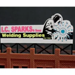 Miller Engineering 9382 N I.C. Sparks Animated Neon Billboard - Your Source for Gaming Essentials* Sale