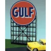 Miller Engineering 6082 N/HO Animated Neon Billboard - Kit Gulf Gasoline - Your Source for Gaming Essentials* Hot