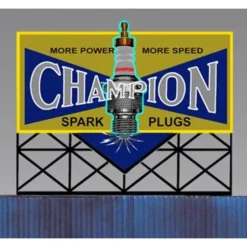 Miller Engineering 5072 N/HO Animated Neon Billboard Champion Sparkplug Small - Your Source for Gaming Essentials* Discount
